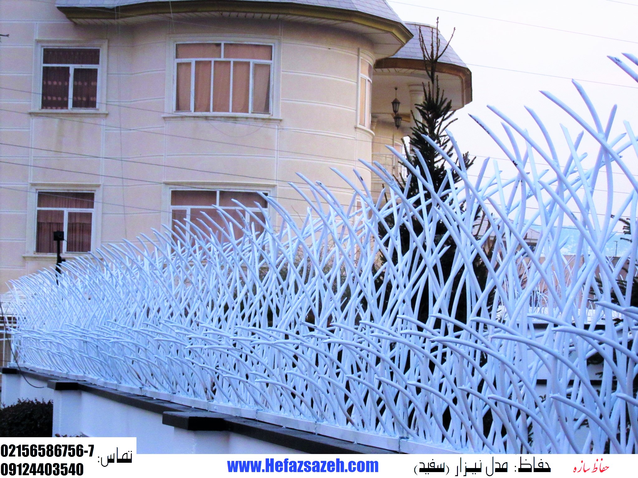 حفاظ روی دیوار مدل نیزار
