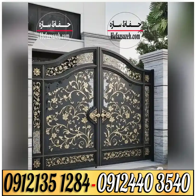 درب فلزی CNC و لیزری طرح دار